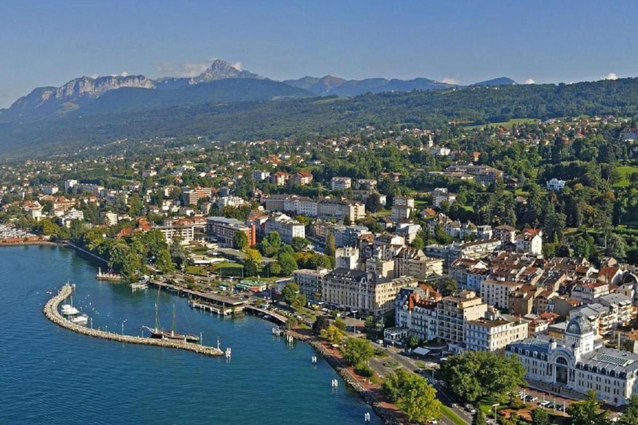 Appartement Hyper Centre Evian - Cote Theatre Luaran gambar